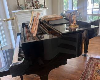 Kawai ebony baby grand piano and bench