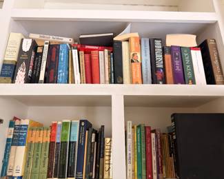 Hardcover and paperback book collection