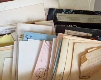 Vintage letters, postcards and paper ephemera