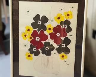 Floral Wall Art - Signed: Ginger 