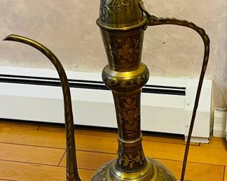 MCM Etched-Brass Ewer 