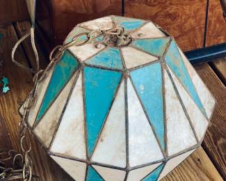MCM Swag Geometric Light Fixture 