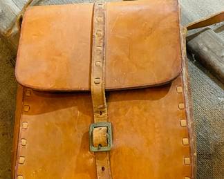 Vintage Leather Field Case/Satchel - 1970s 
