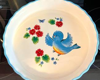 Bluebird Pie Plate 