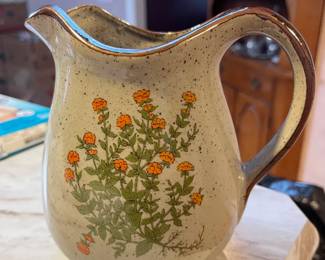 TAKAHASHI Speckled Stoneware Pitcher - 1970s 