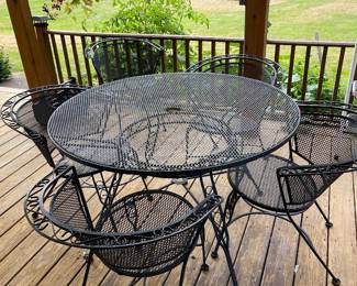 Wrought-Iron Patio Set 