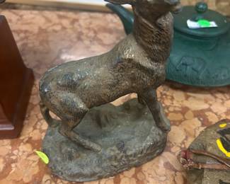 Gilt metal antique ram