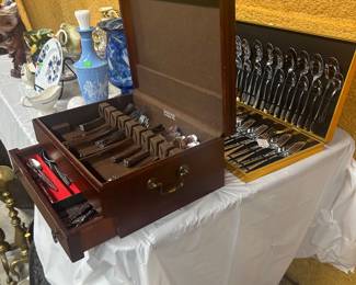 Two flatware sets