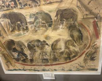 "Circus Elephants", by John Marin c.1925