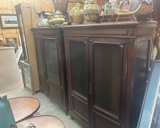 Pair French bookcases