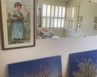 Desert art work and Victorian girl