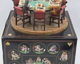 dogs playing poker