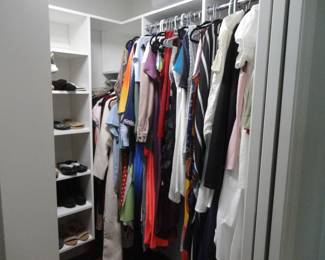 Clothes are mainly Large (a few XL)