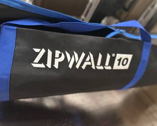 ZipWall 10 dust-barrier system in its carrying/storage bag