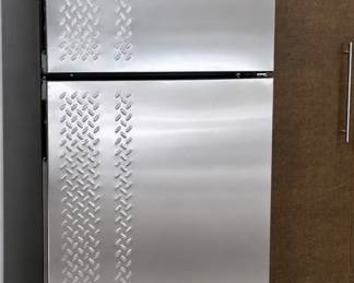 Garage stainless steel refrigerator