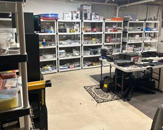 Huge area with tools, painting supplies, electrical , plumbing , everyday items for repairs