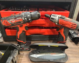 Many Milwaukee power tools