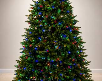 9' pre lit Christmas tree with storage bag