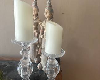 . . . pair of candle holders