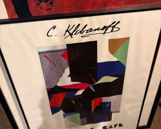. . . abstract framed poster