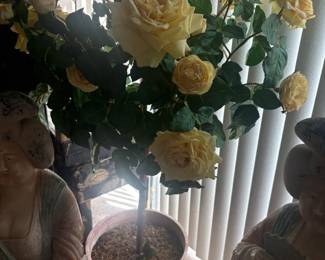 . . . faux yellow rose tree