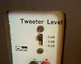 . . . Tweeter Level