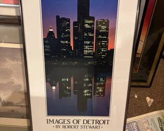 . . . Images of Detroit vintage poster