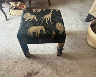 . . . safari-themed ottoman