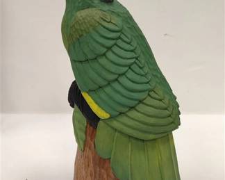 Carved wood bird