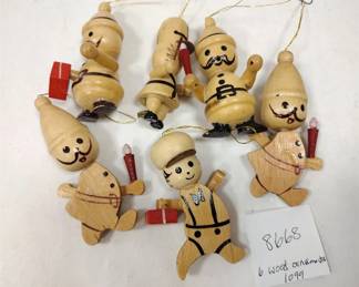 Wood Christmas ornaments