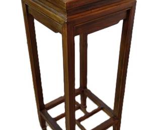 ASIAN INSPIRED 20TH CENTURY WOOD PLANT STAND