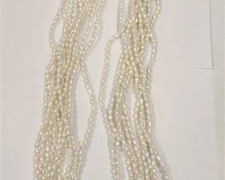 LARGE MULTI-STRAND FRESH WATER PEARL NECKLACE