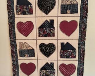 Quilted wall hanger