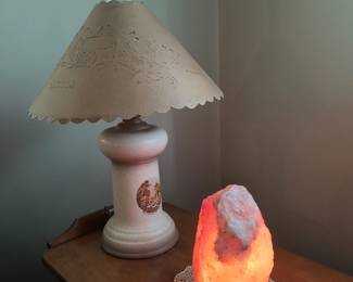 Salt rock lamp