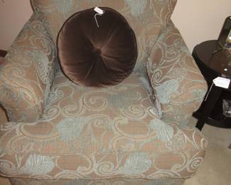 Teal/brown chair (2)