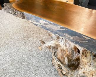 Live edge custom made coffee table