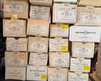 90's Promo cars in original boxes