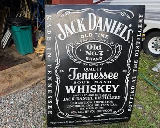 Jack Daniel’s metal sign
