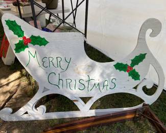 Wooden yard sleigh