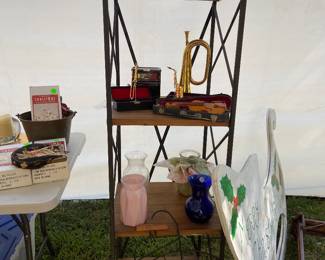 Inside the tent