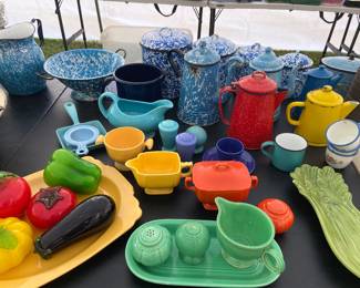 Vintage Splatterware & Fiesta