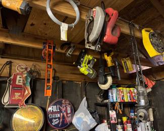 Garage tools, etc