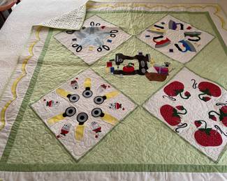 Wall-hanging quilt hand made by my Mother