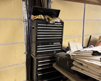Craftsman two piece tool chest, lots of tools