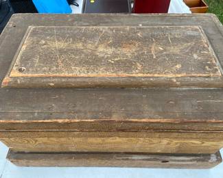 Vintage wooden chest