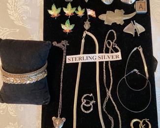 Sterling silver jewelry