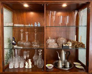 Lighted china cabinet