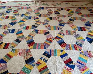 Handmade quilt, made by Mother