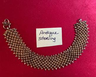 Antique marked sterling bracelet