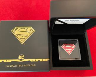 2021 Superman one ounce .999 silver coin